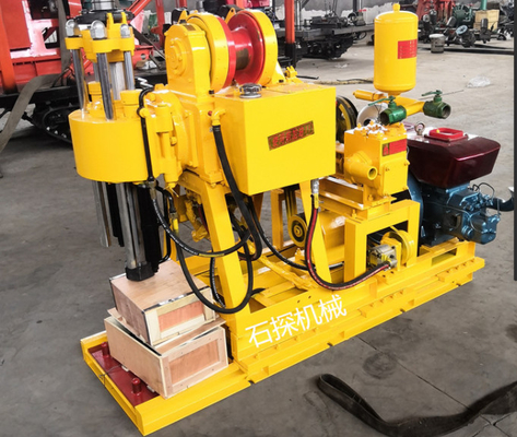 Dieselmotor Geologische boorinstallatie Machine 22HP Crawler gemonteerd