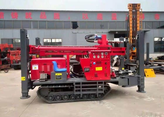 Diepte 200m Pneumatische crawler boor luchtcompressor boormachine