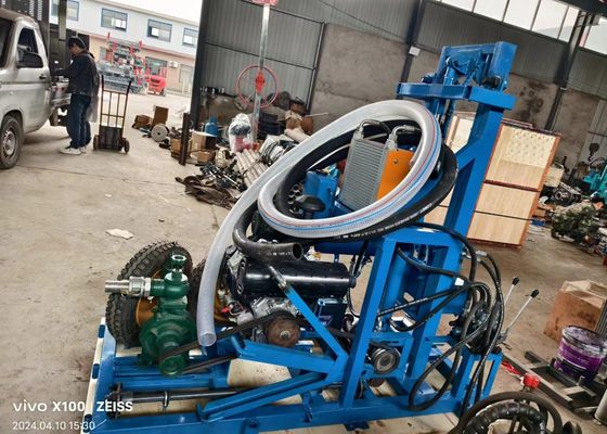 Boormachine voor waterputten met een diepte van 120 meter en een grote gatdiameter