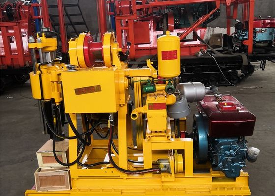 100 meter gele geologische boormachine met dieselmotor / 42 mm boorstaaf