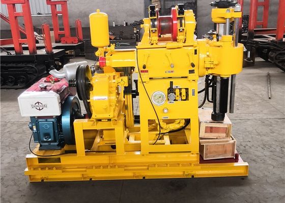 Persoonlijke exploratie Gele geologische boormachine met BW 160 modderpomp