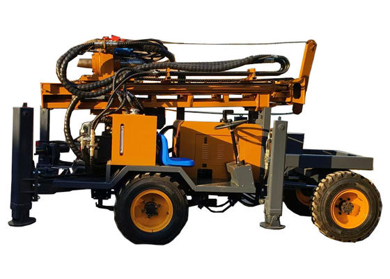 Borewell-tractor gemonteerde draaibare hydraulische waterputboormachine
