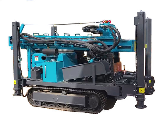 All Terrain Crawler Water Well Drilling Rig Met Yuchai 92kw Diesel Motor