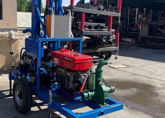 Compact 300 mm borediameter irrigatie waterboring rig voor ondiepe boorput 60 meter diepte