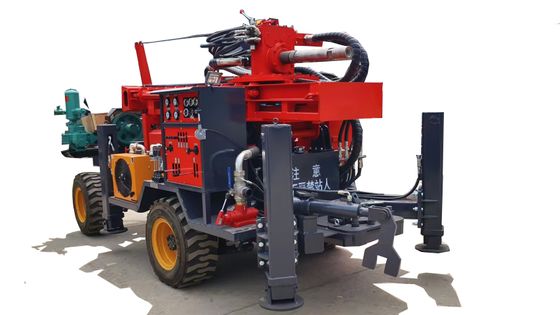 Automatische dieptegesteente boorinstallaties met luchtcompressor voor waterputboringen, boordiameter 200 mm