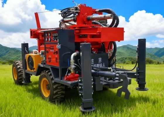 Hoge snelheid 160 meter diepte zware boorapparatuur met dieselmotor