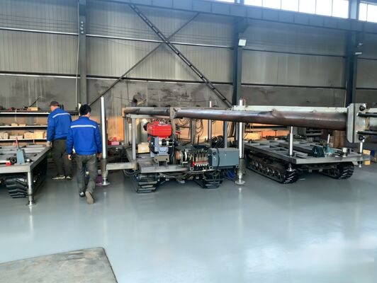 Lichtgewicht Crawler Chassis met Cilindersteunpoten Rig Platforms