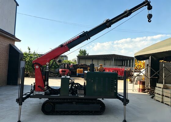 Robuust Stalen Rupschassis met Afstandsbediende Kraanarm voor Bouw & Boring