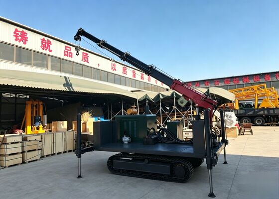 All-Terrain Crawler Carrier Chassis met hydraulische hefboom en stabilisatorbenen
