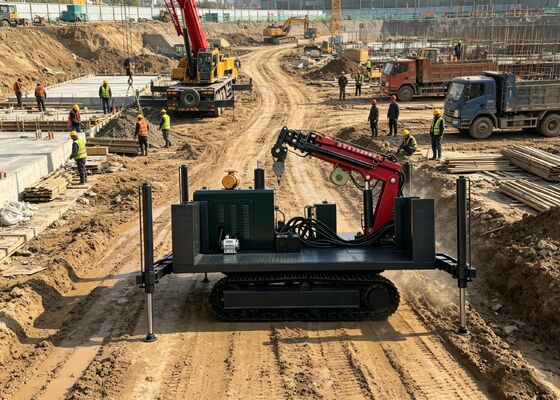 Boorplatform Hydraulische kruiper met 2-10 tonTelescopische kruiper kraan