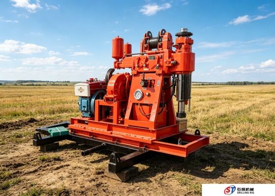 Uitdagende geologische gebieden XY-1A Boormachine Dieselmotor Rig