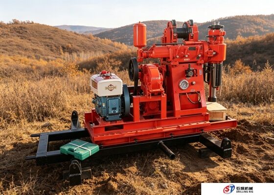 Duurzame boormachine XY1A Diesel aangedreven rig geschikt voor diepgrondmonsters