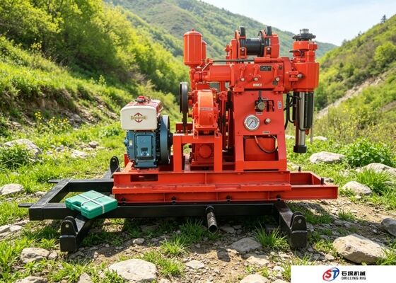 Compacte boorgatboormachine ontworpen voor makkelijke transport op bouwterreinen