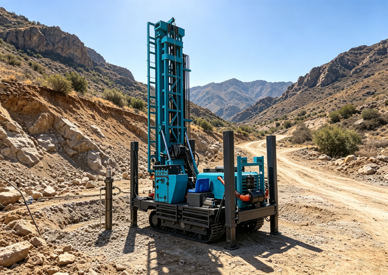 300m /900feet Diepte Pneumatisch Aardeboormateriaal met 8900 N·M Torsie
