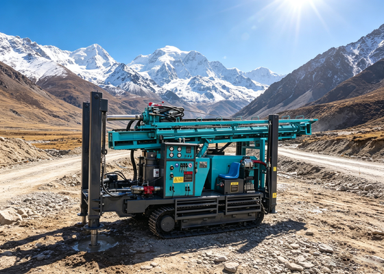 Hoog efficiënte waterboringsmachine met luchtcompressor/modderpomp