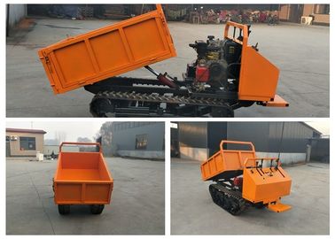 2 van de de Vervoerdersdrager van het ton Mini Rubberspoor de Kipwagenvrachtwagen 600 Kg die Capaciteit laden