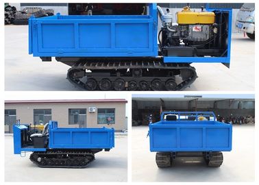 Blauwe Hydraulische Mini Diesel van de Spoorvervoerder Gevolgd Voertuig Maximum Lading 2,0 Ton