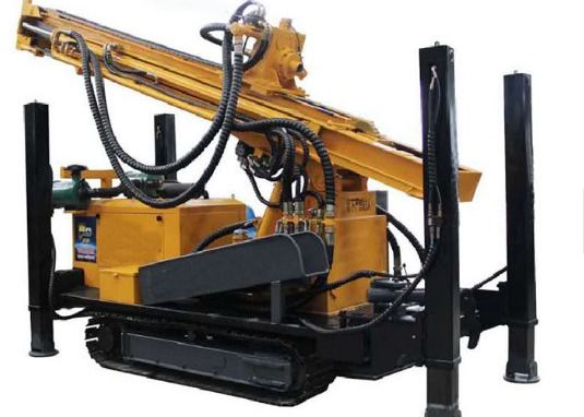 200m tracked hydraulisch systeem pneumatisch DTH tractor gemonteerd boormachine