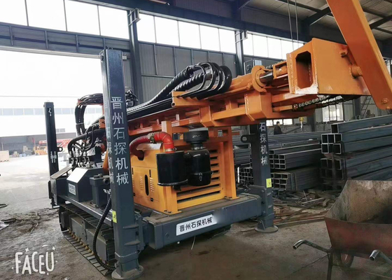 400m Diepte Pneumatisch Boorrig rubber belt track household