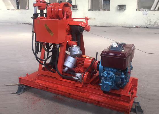 150 meter diepte Engineering Drilling Rig High Power Diesel Engine 150mm Hole Diameter