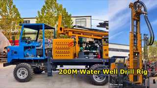Krachtige waterputboorinstallatie met een diepte van 200 meter