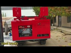 4-tons stalen rupschassis en opvouwbare toren voor boorinstallatie