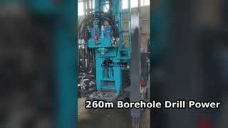 260 m waterboorgatboorinstallatie met hoog koppel