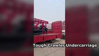 Zware rubberen rupsonderwagen